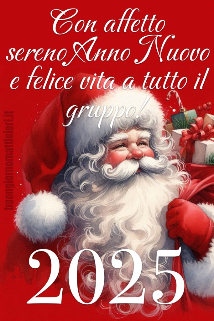 Babbo Natale augura a tutto il gruppo un Buon 2025!